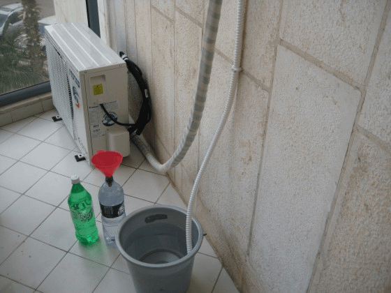 False! AC water not equivalent to distilled water; it’s unsafe for batteries