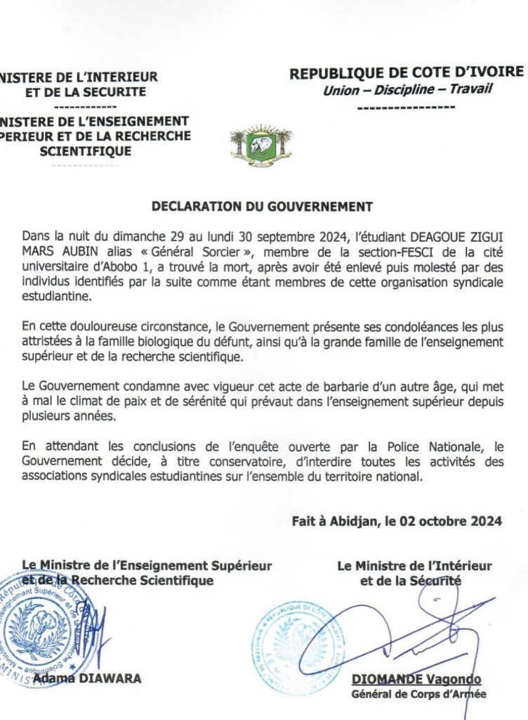 Une ancienne vidéo du ministre ivoirien de l’Enseignement supérieur manipulée pour accréditer un financement de “gros bras”