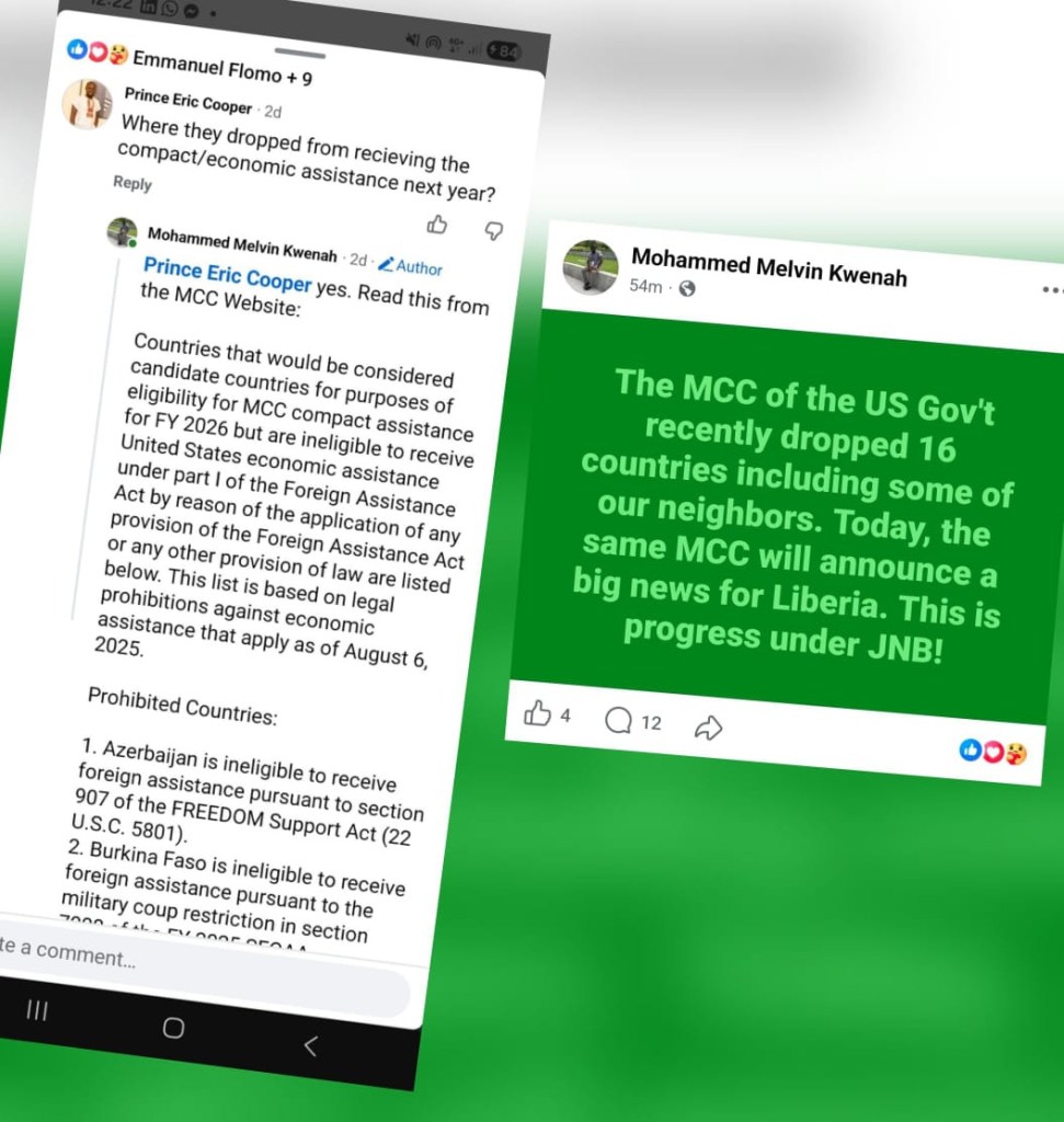 Did MCC drop 16 countries from benefiting from the 2026 compact?