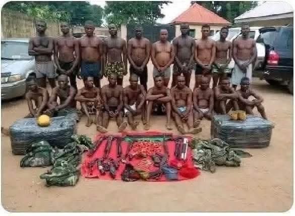 X image of arrested IPOB/ESN members dates back to 2021