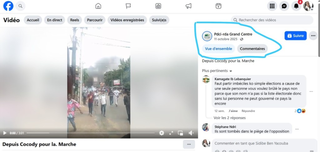 Une vidéo fait croire à une manifestation pour le départ du président du Bénin