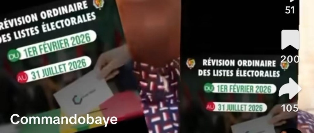 Révision de la liste électorale au Sénégal : une annonce infondée relayée sur les réseaux sociaux