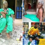 Picture of bedridden ex-footballer in wheelchair, not Peter Rufai