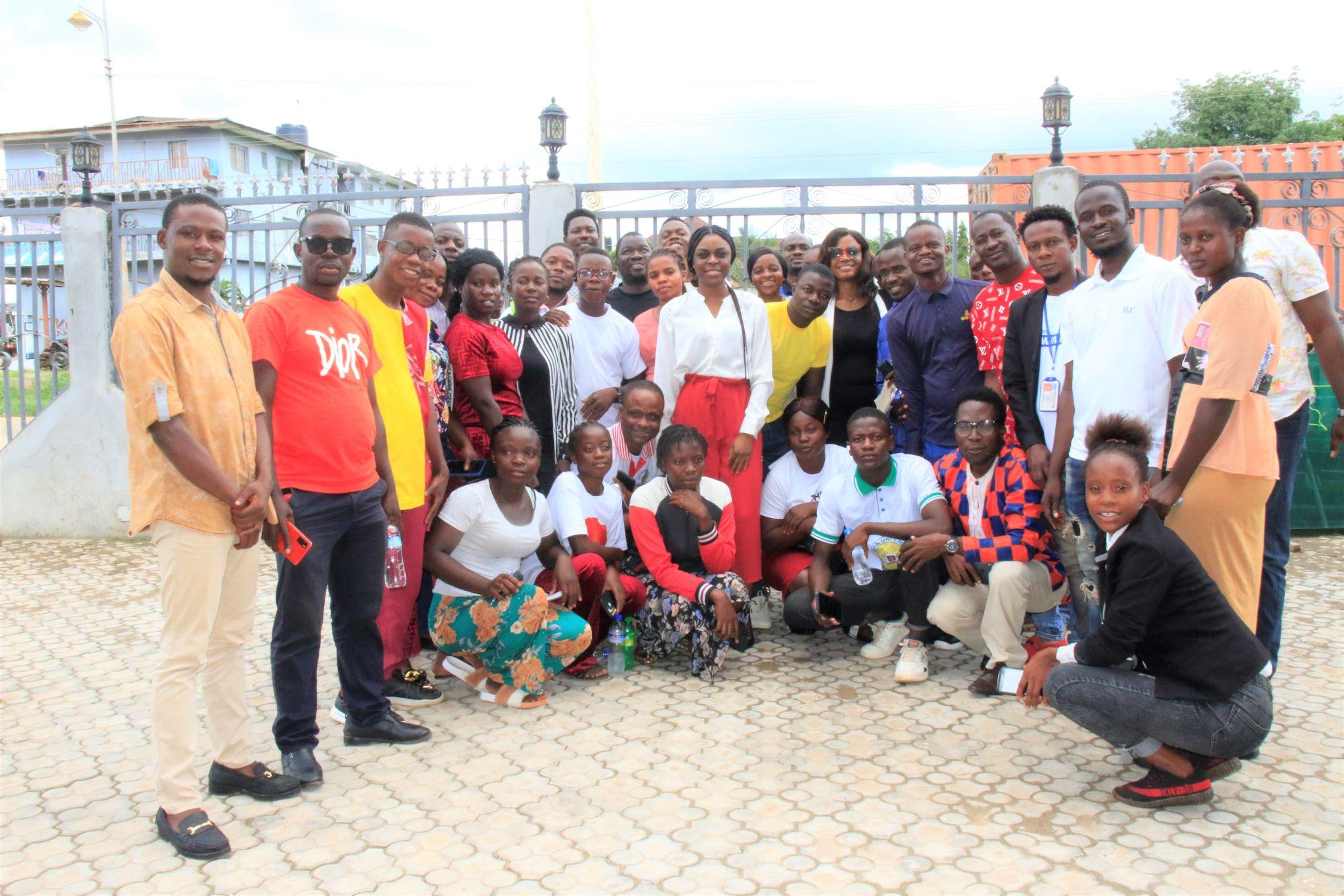 Journalists attending the fact-checking and digital verification training.