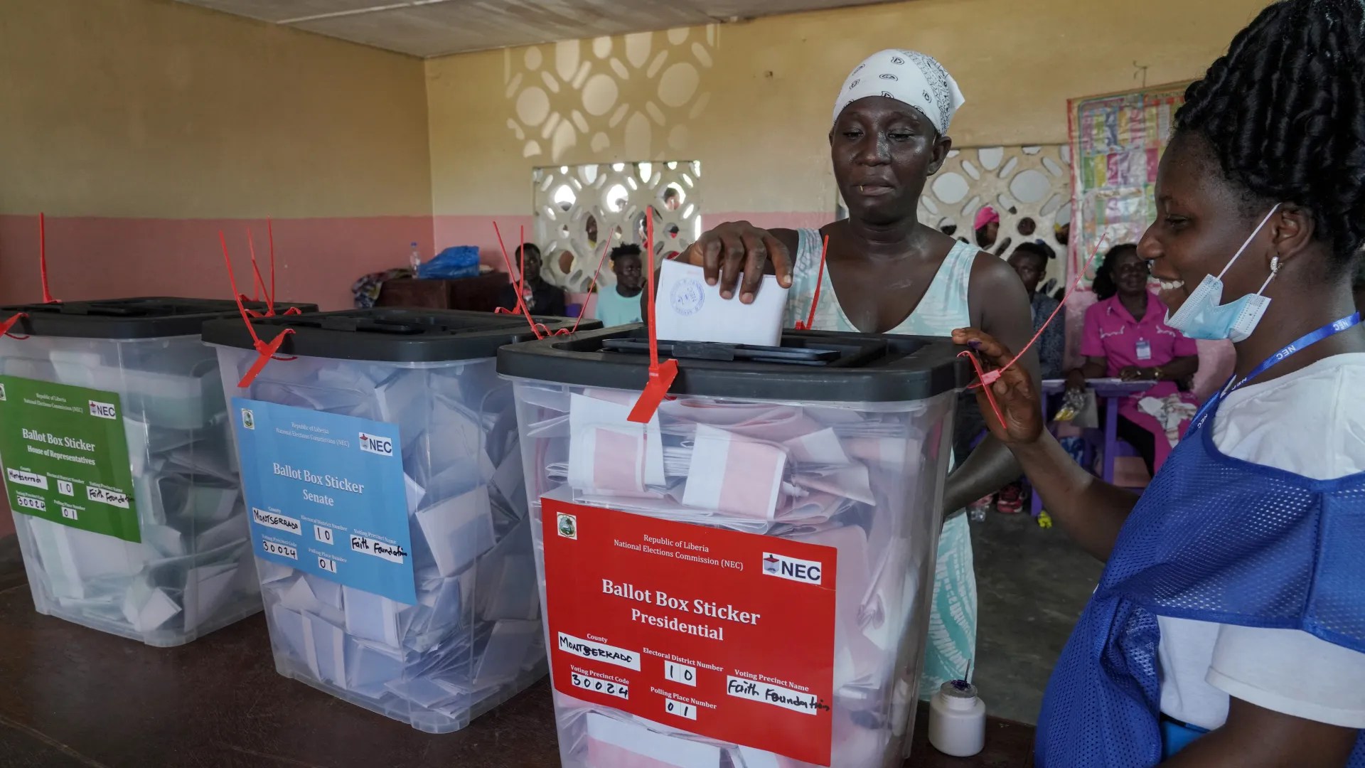 Viral pictures suggesting poor voter turnout in Grand Gedeh County, misleading