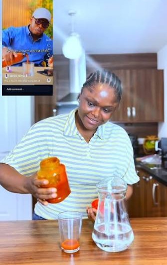 Can water reliably test for dye in palm oil?