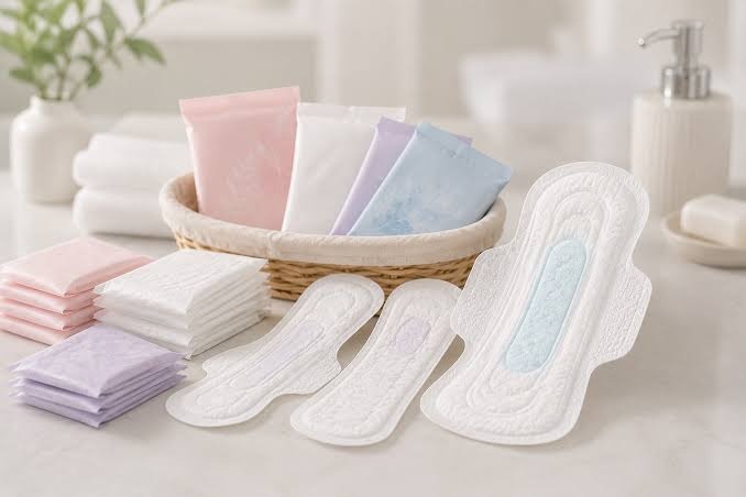 Image of a sanitary pad. Picture Source: Feminine hygiene manufacturer.