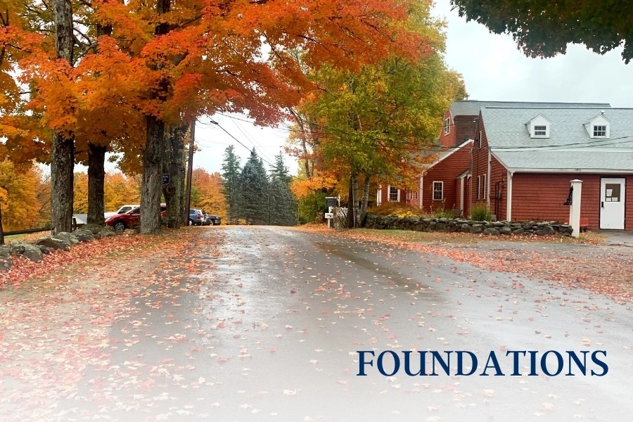 private christian school fall leaves