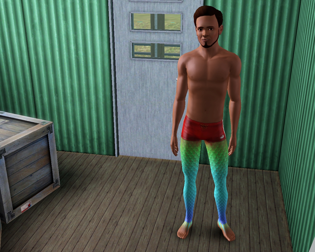 Sim transformed to mermaid