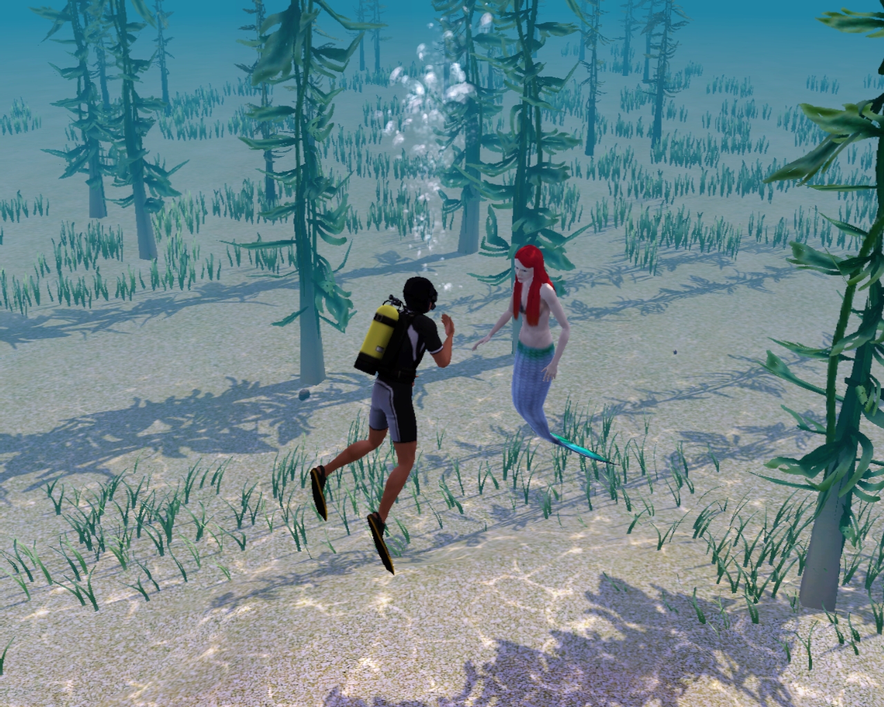 Talking to a mermaid