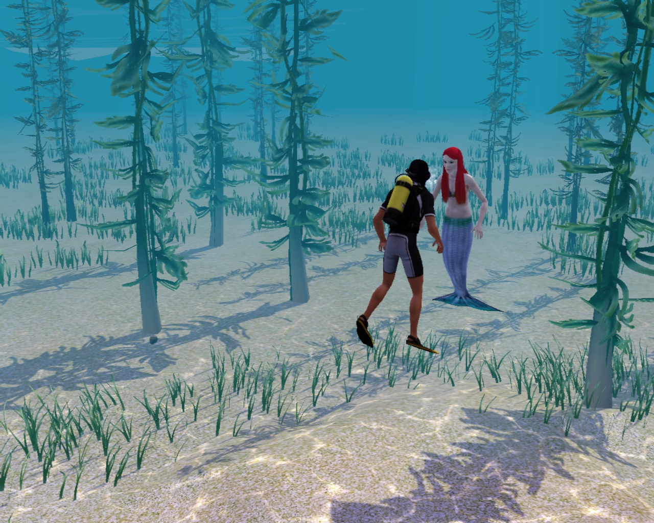 Talking to a mermaid