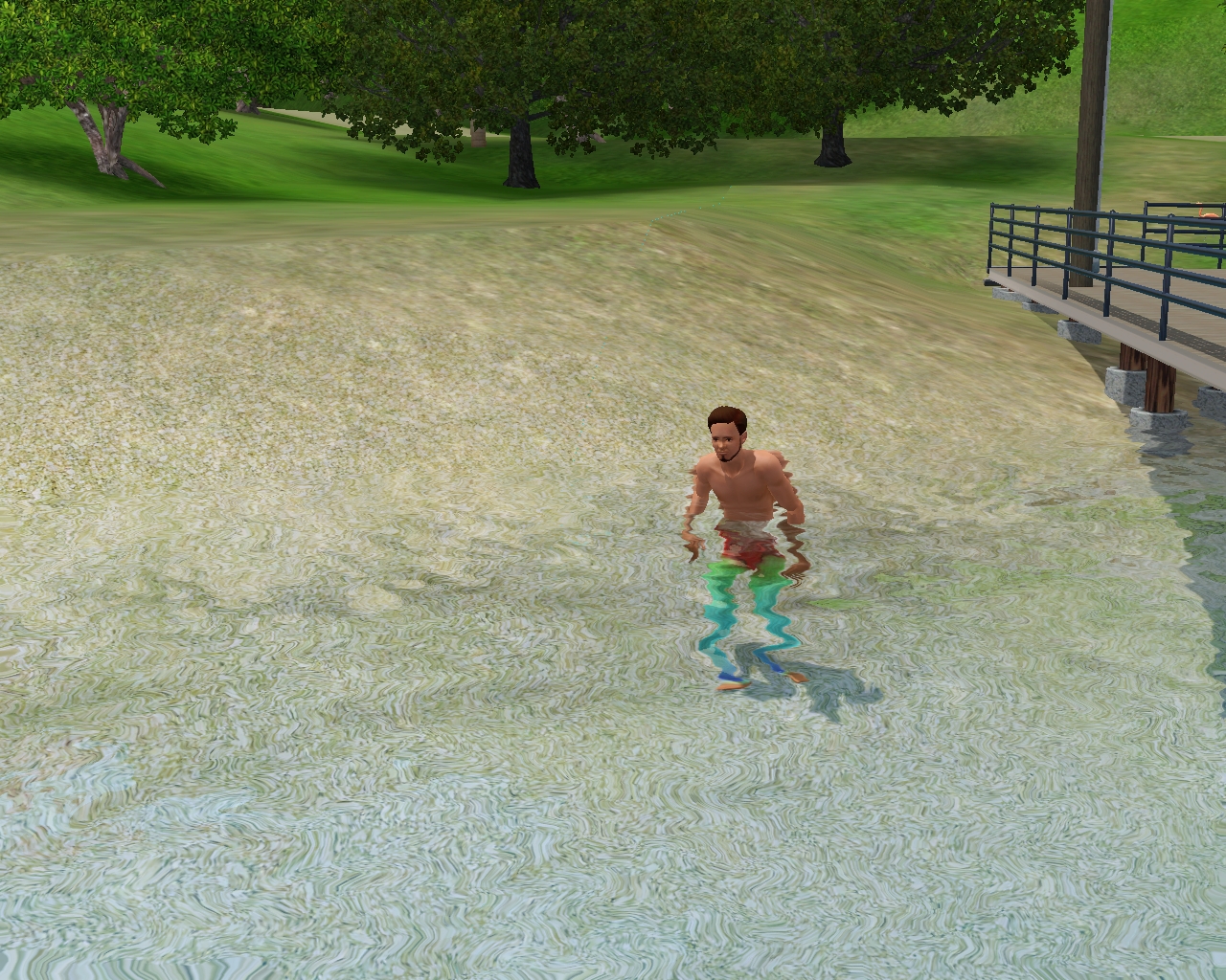 Mermaid on land