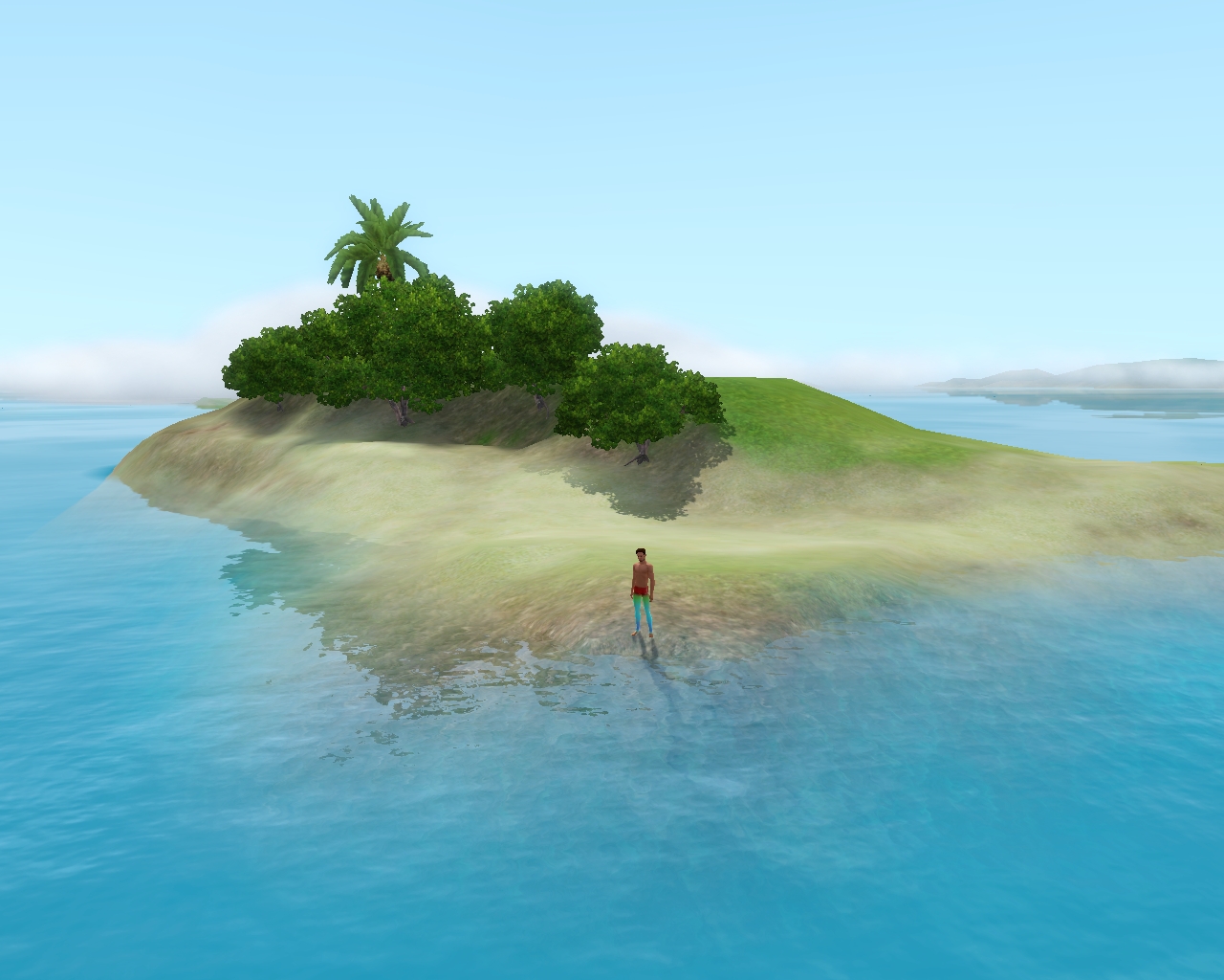 Mermaid on a hidden island