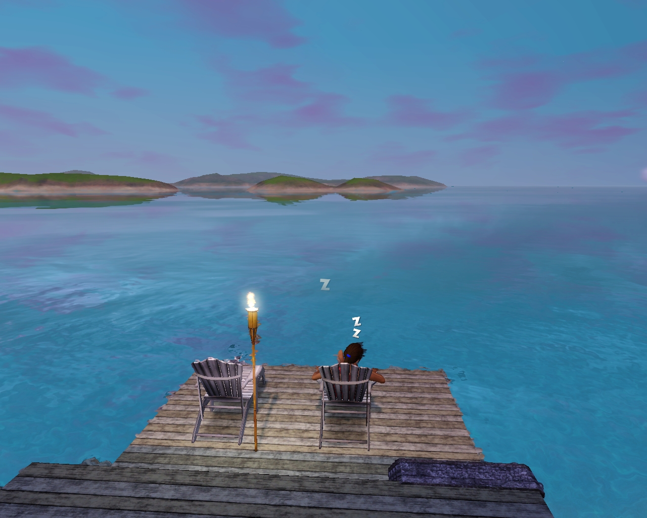 Sleeping by the sea