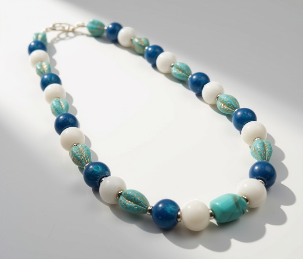 Suzie Resin and Acrylic Beaded Necklace