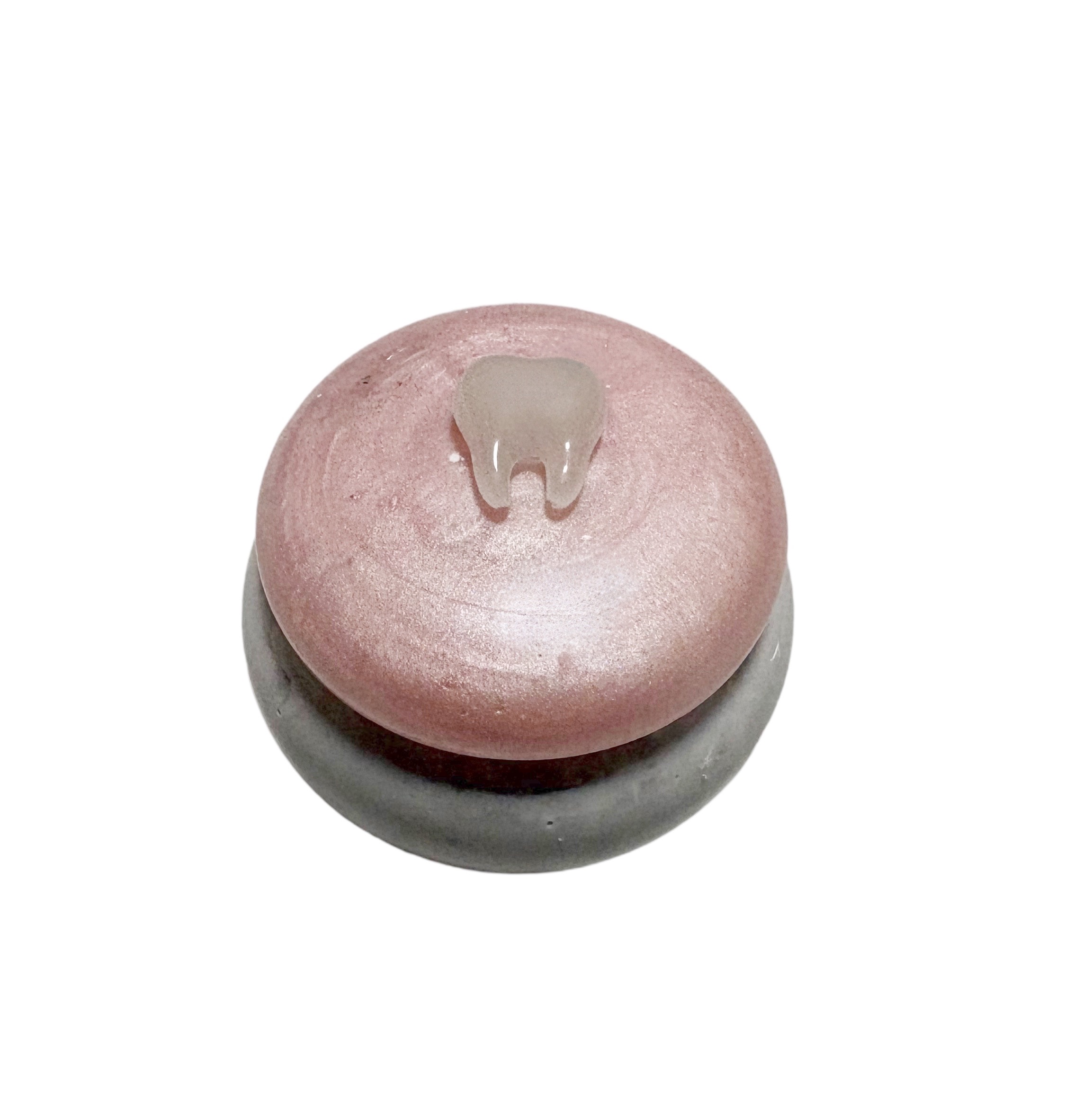 Tooth Fairy Jar with Glow in the Dark Tooth - Pink