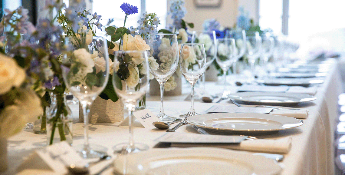 Table setting at the Vital Voices Global Headquarters Opening + Festival.
