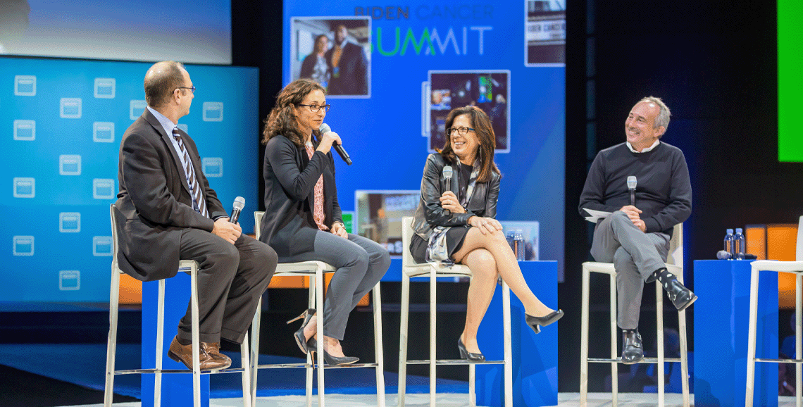 Panelists at The Biden Cancer Summit.