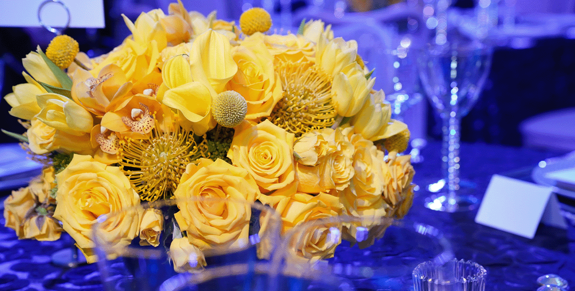 Flowers from The Obama Portrait Unveiling Dinner.