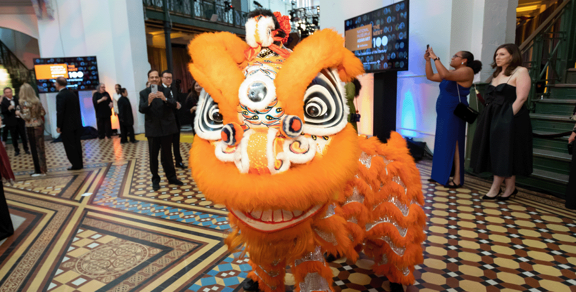 Lion dance at the NMAA Centennial Celebration.