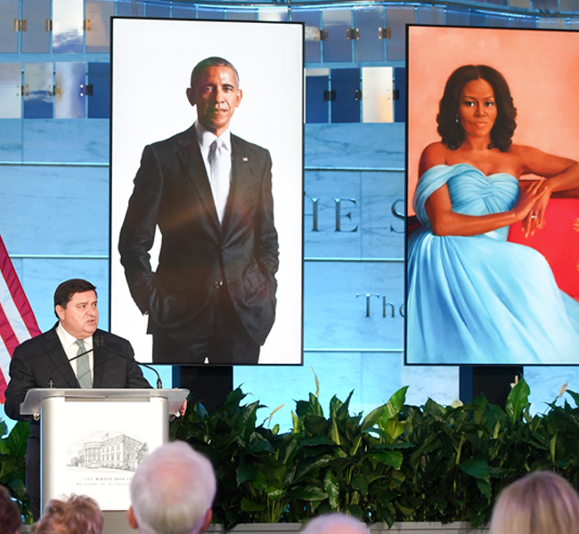 Unveiling of Obama portraits