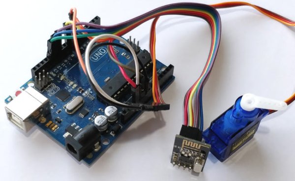 Interfacing Nrf24l01 With Arduino Controlling Servo Motor Duino - Elegant Landscape Image - HD