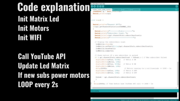 Youtube Subscriber Counter Bubble Machine Duino - Classic Sunset Illustration - 8K