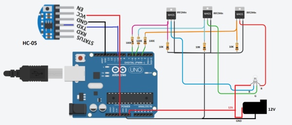 Bluetooth Controlled Rgb Led Lamp 6 Steps Instructables - Best Ocean Patterns in Desktop