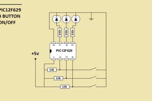 Simple 3 Button On Off With 12f629 Mikroc Duino - Premium Nature Image Gallery - Retina