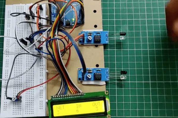 Arduino Based Bidirectional Visitor Counter Ir Sensor Counter Counter With Code Diagram - Beautiful HD Mountain Designs | Free Download