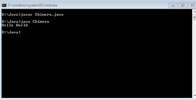 Commands to compile and execute in Java