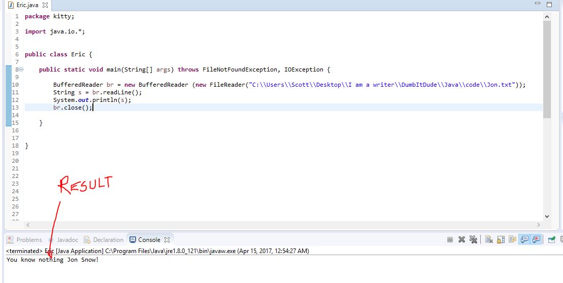 How to Read a Text File in Java Dumb IT Dude