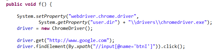 code for clicking on button