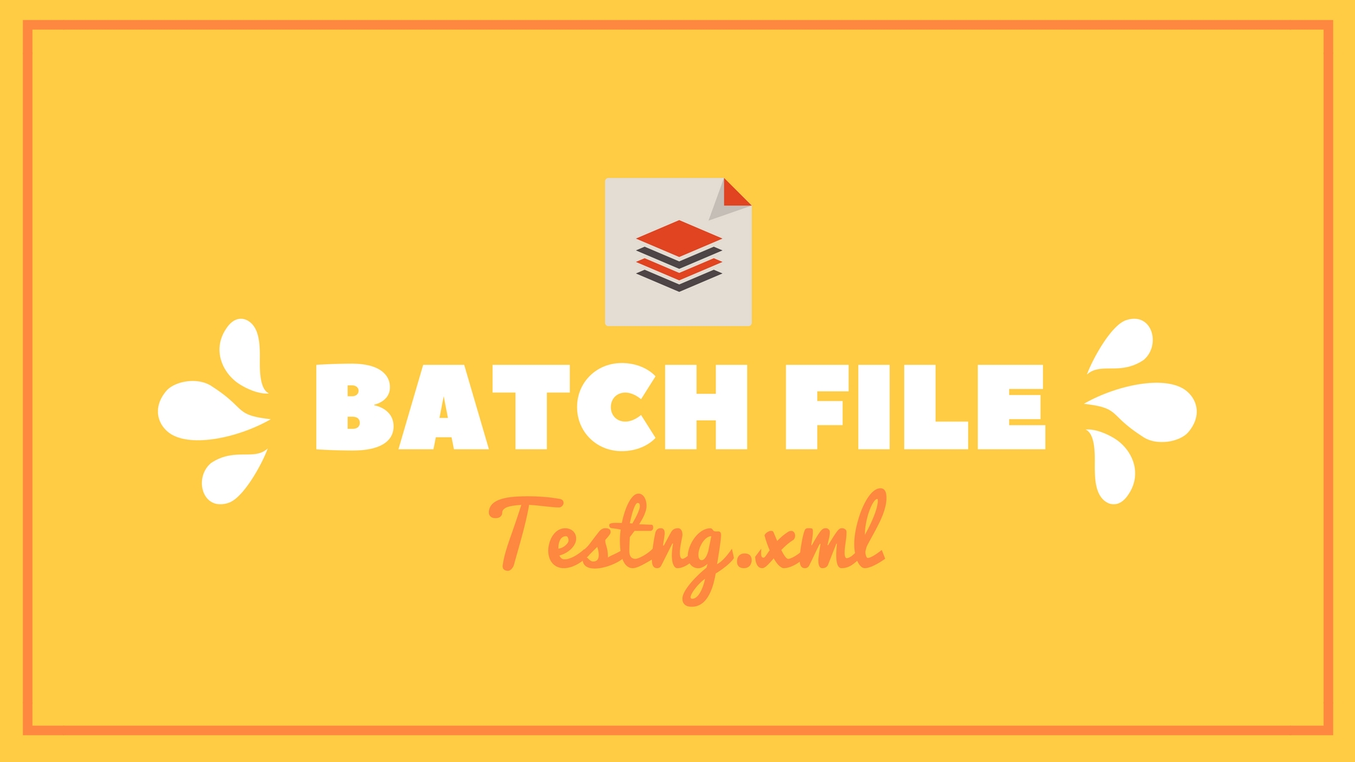 batch file how to create a batch file to Run Testng.xml