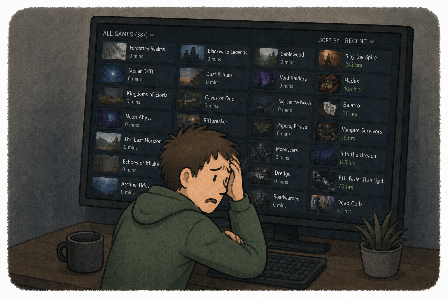 The Curse of the Digital Game Backlog