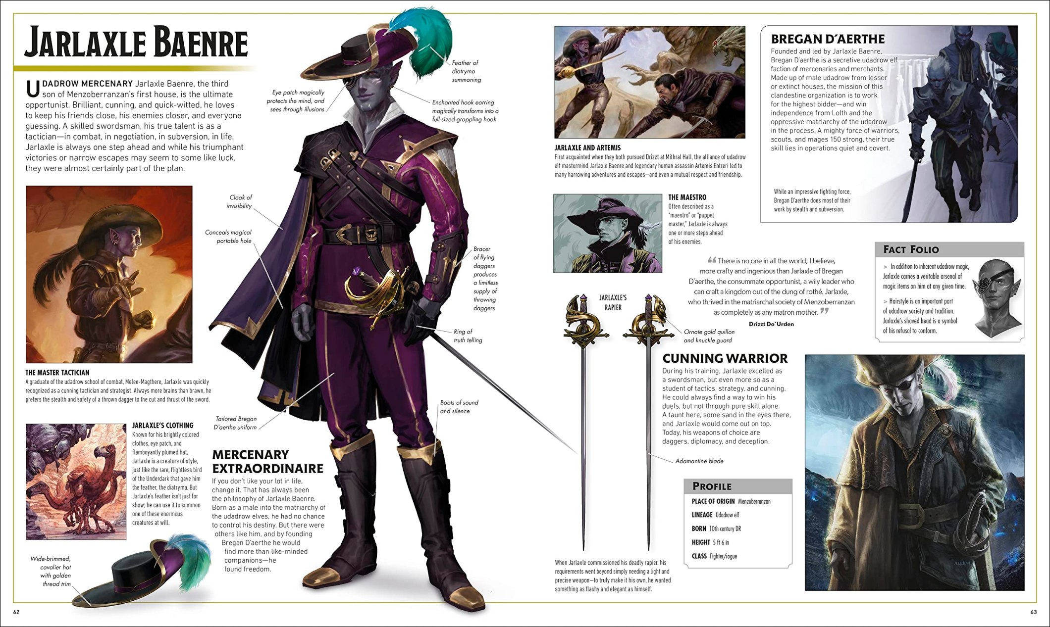 The Legend of Drizzt Visual Dictionary Review | Dungeons & Dragons Fanatics