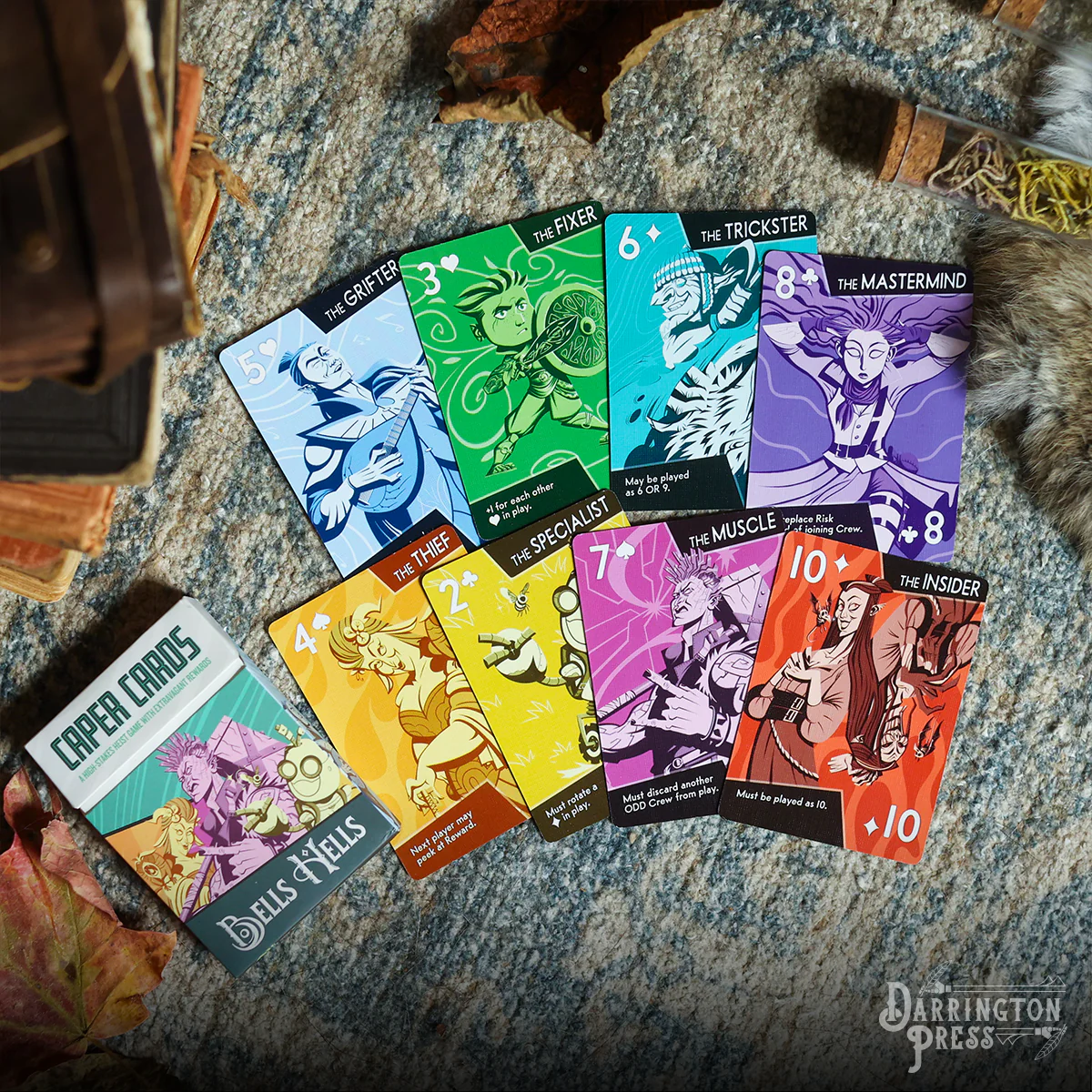 Alternative view of Caper Cards