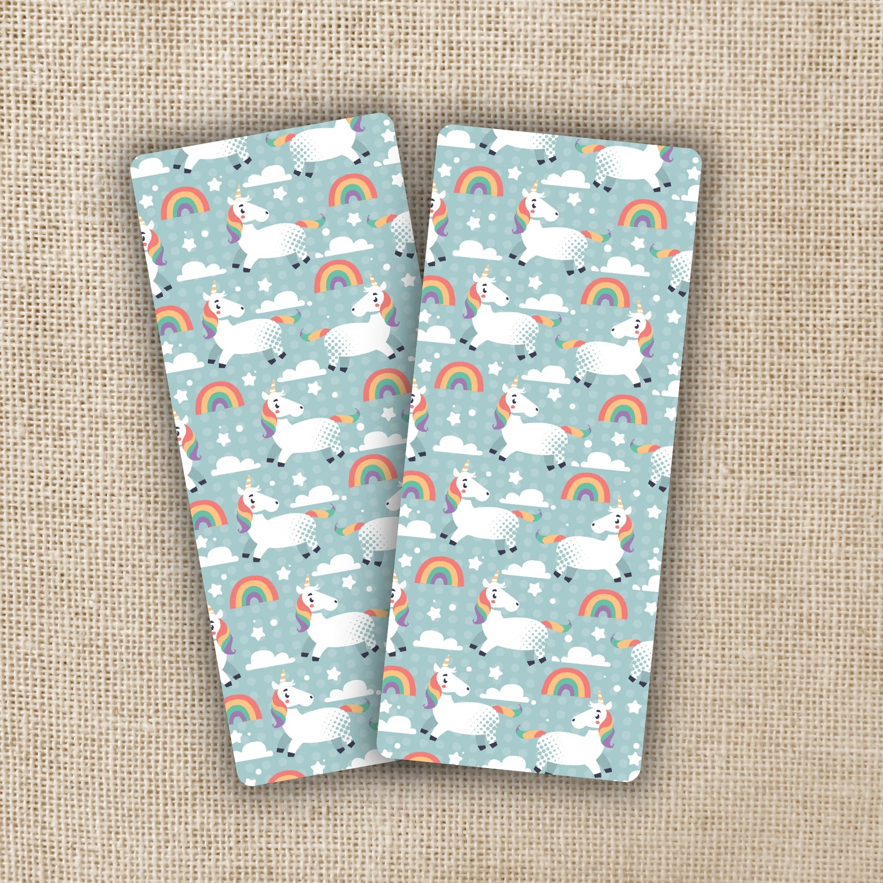 Unicorn and Rainbow Bookmark