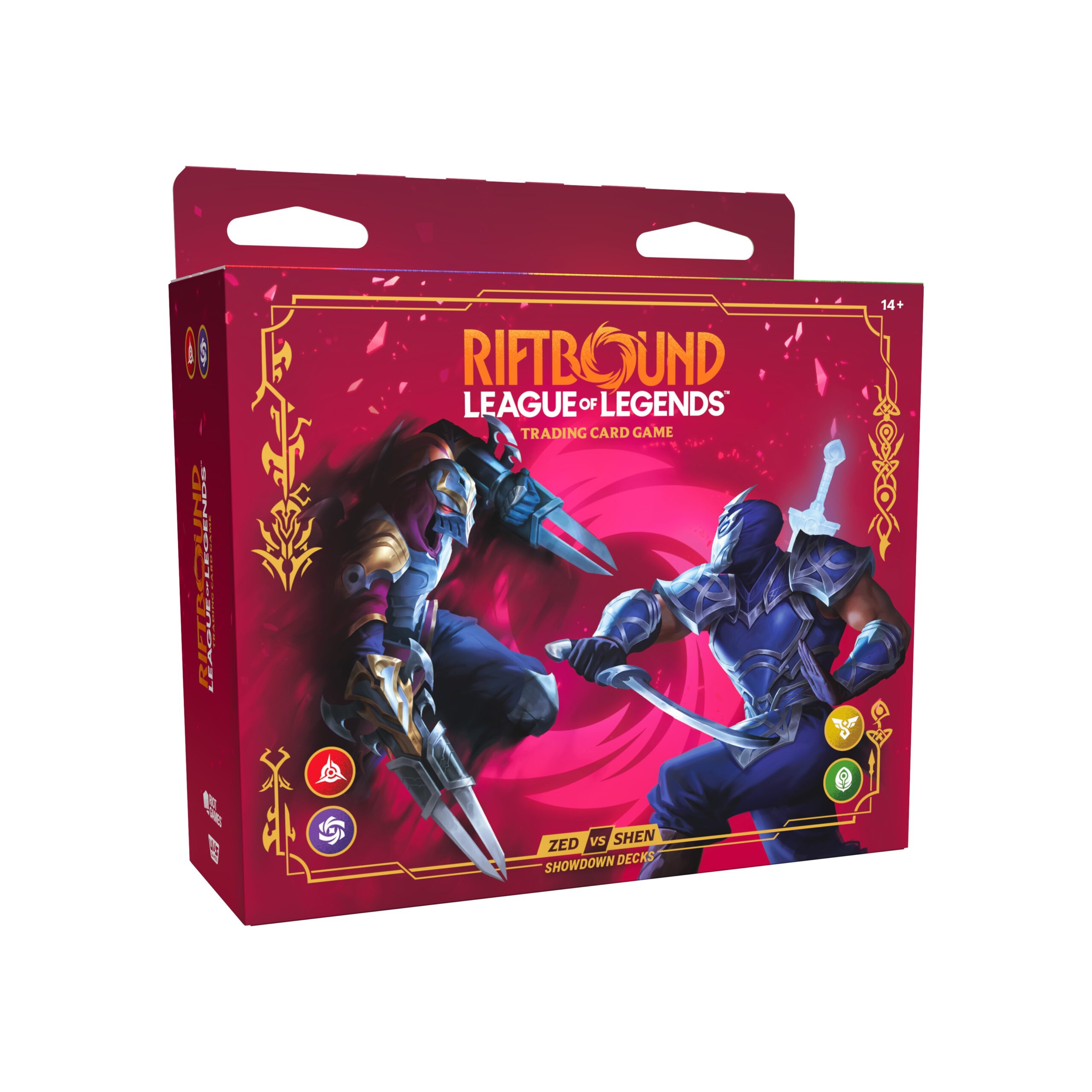 Riftbound: Vendetta – Showdown Decks – Zed vs Shen Display