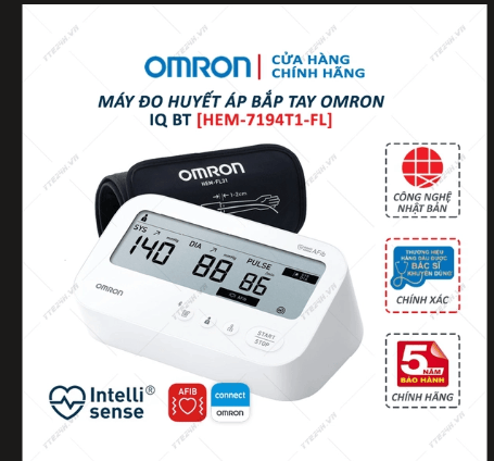 Máy đo huyết áp tự động IQ BT (HEM-7194T1-FL)