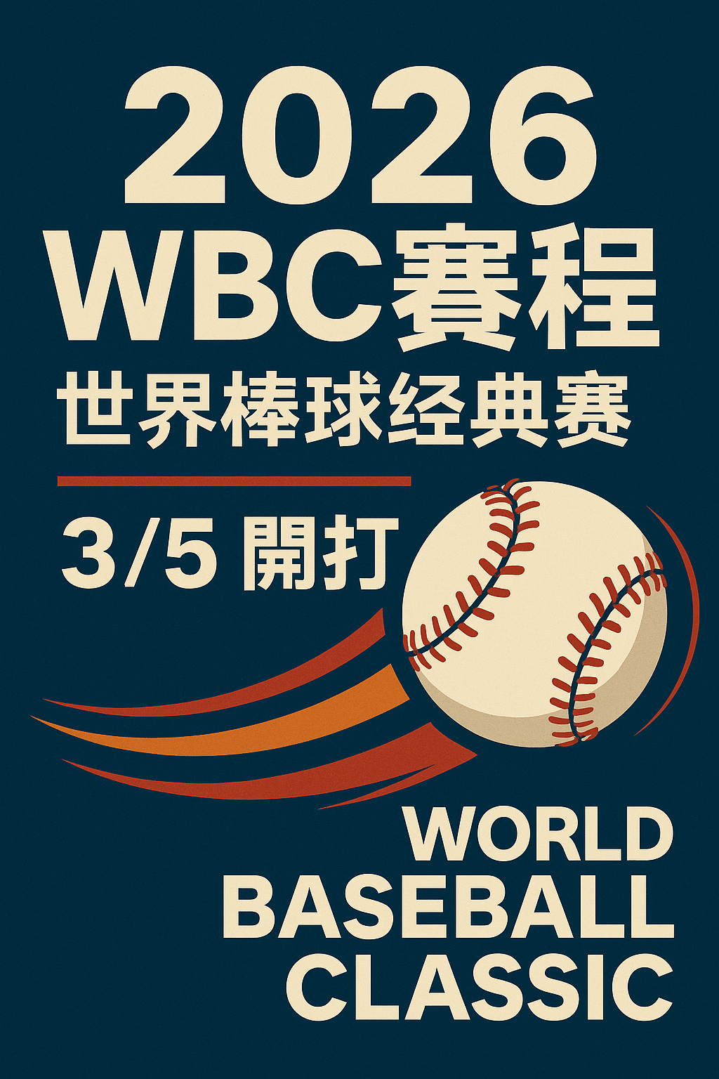 wbc賽程