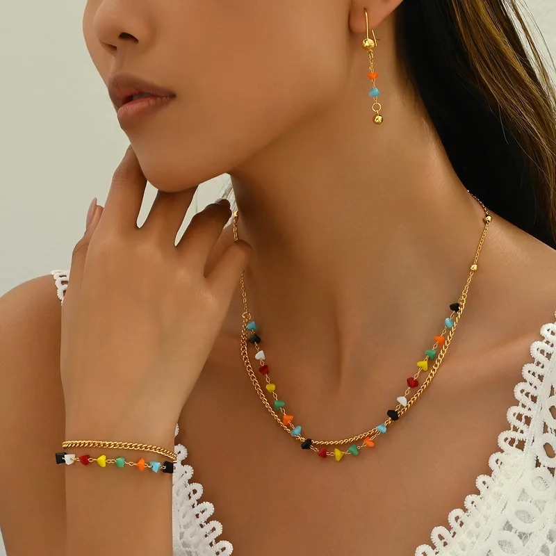 Set de piedras multicolor