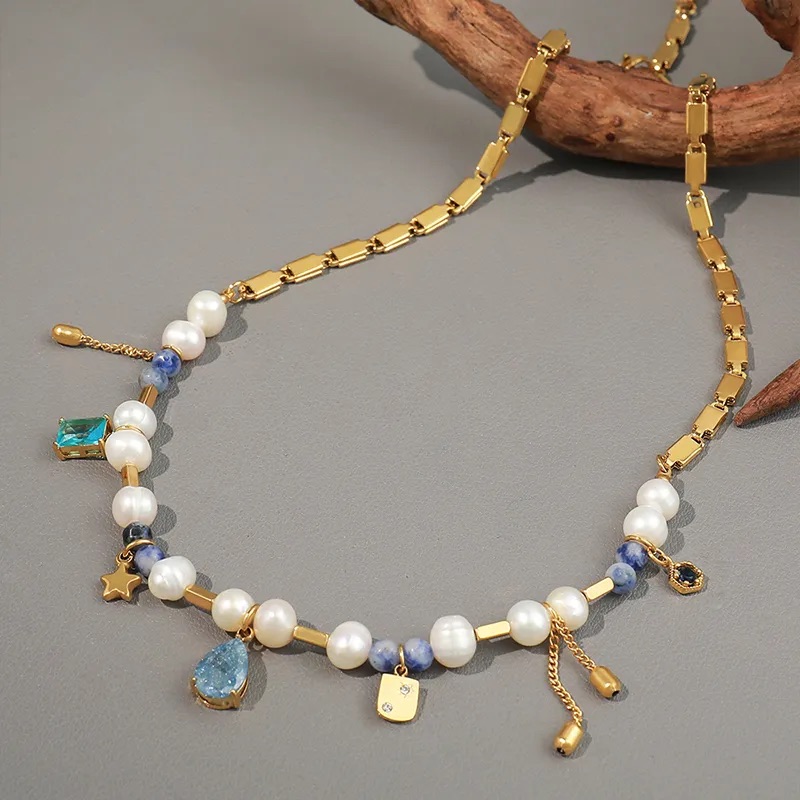 Collar con perlas de agua dulce