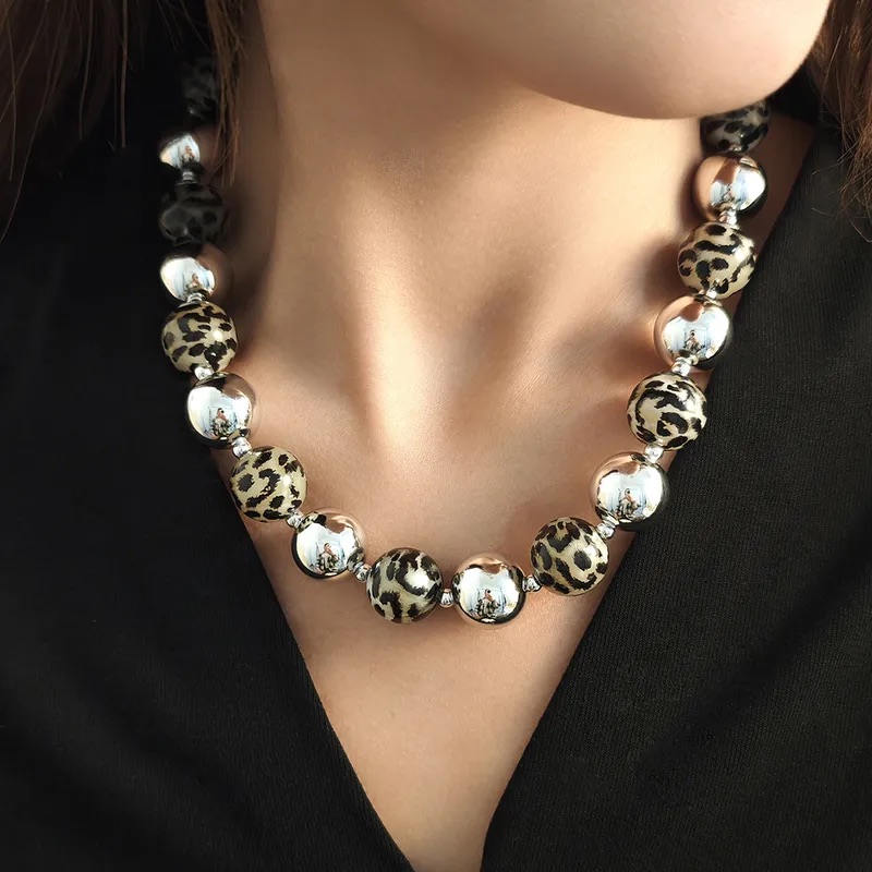 Set de perlas animal print