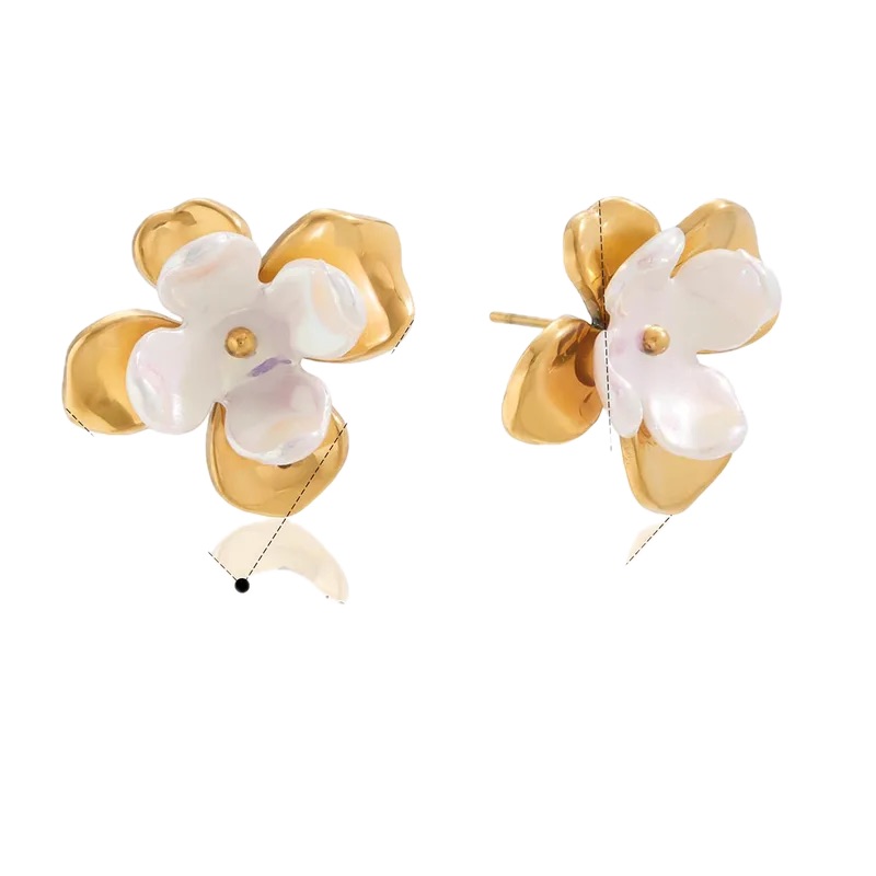 Aretes de flor aesthetic