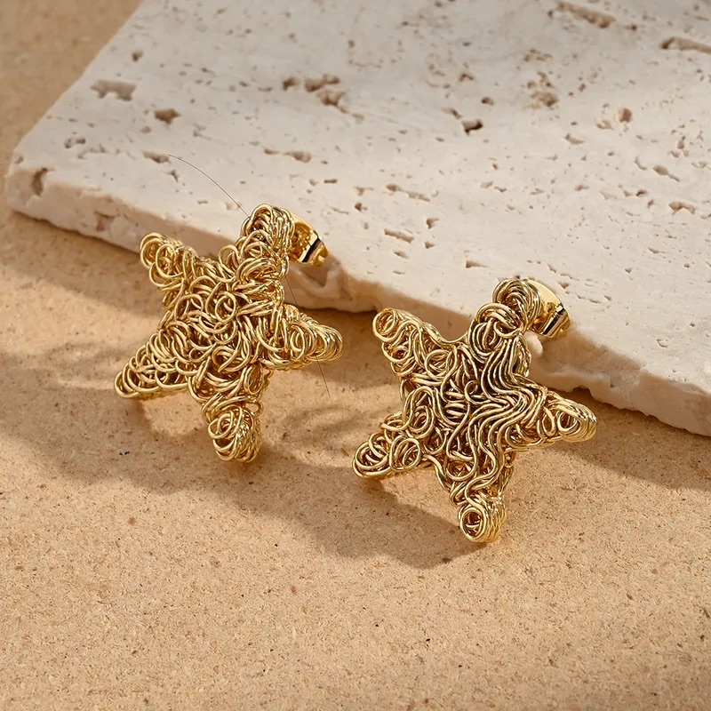 Aretes de estrella rellena