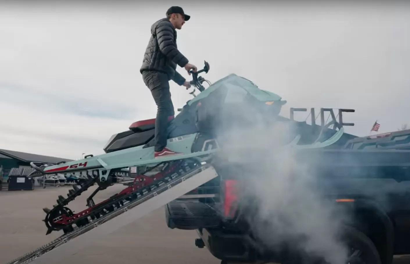 Jack Sarama Loading a Dura Deck Sled Deck