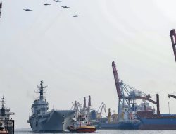 Hibah dari Italia, Kapal Induk ITS Giuseppe Garibaldi-551 Tiba di Jakarta
