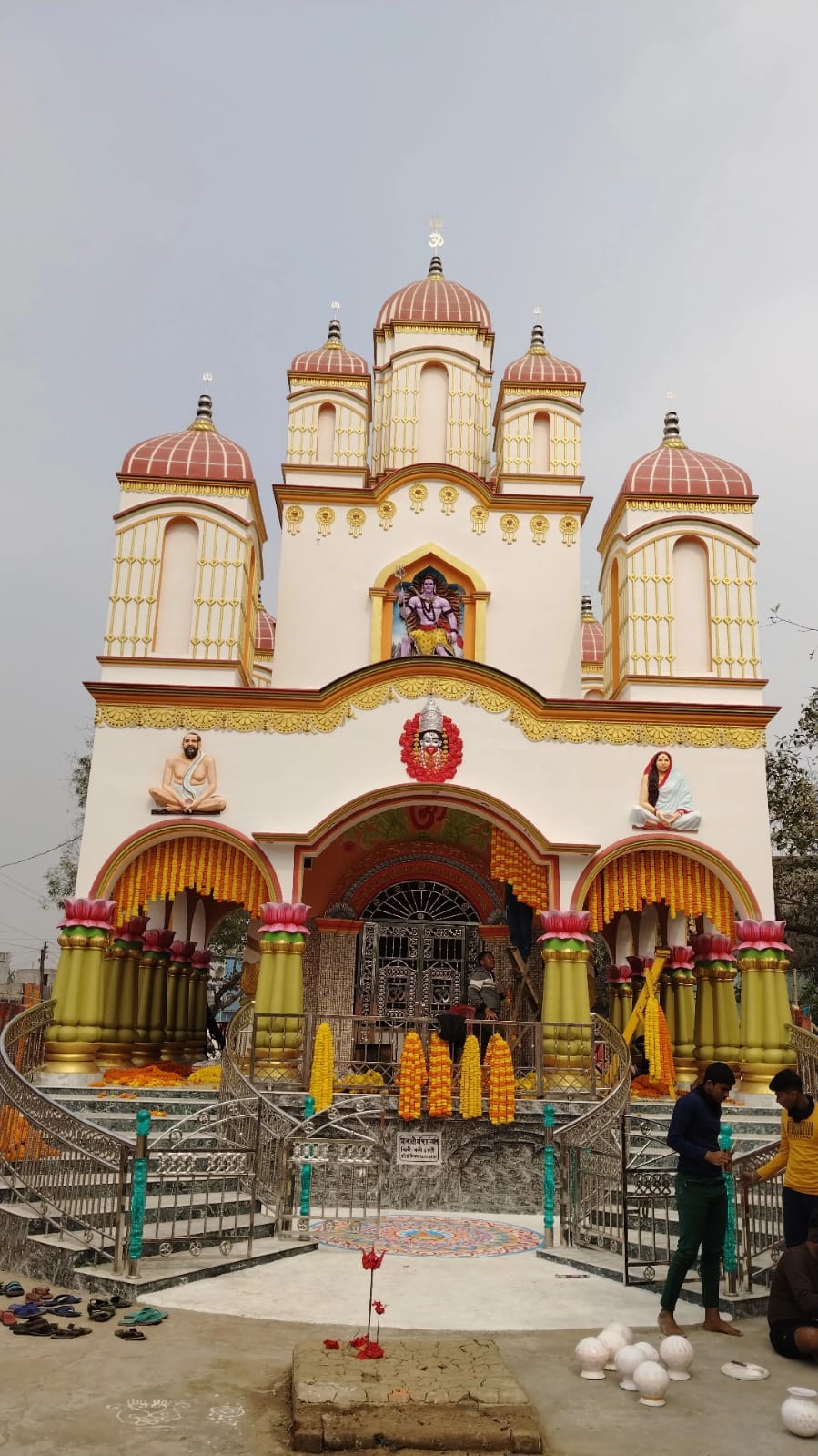 বাথানে কালীর মন্দির প্রতিষ্ঠা ঘিরে সাজো সাজো রব বাসুদেবপুরে