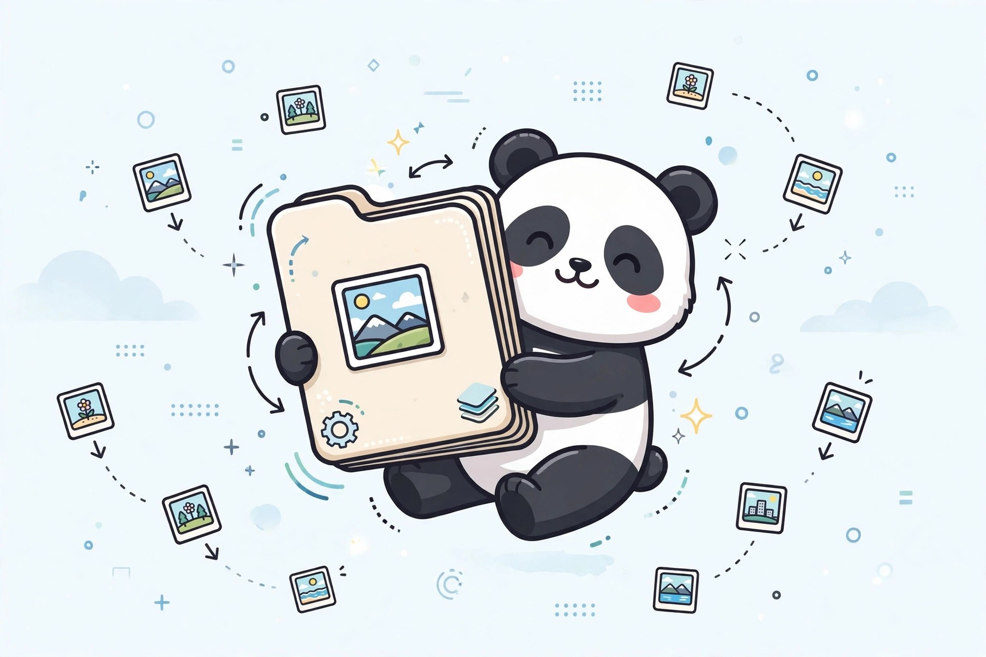 TinyPNG image compression concept illustration